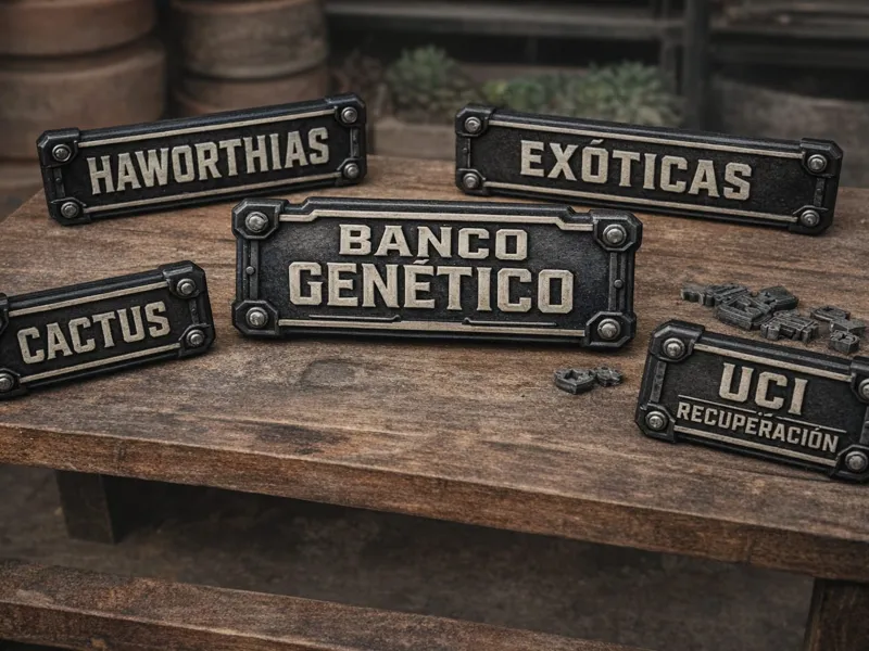 Industrial Modular Label Sign Workshop Style