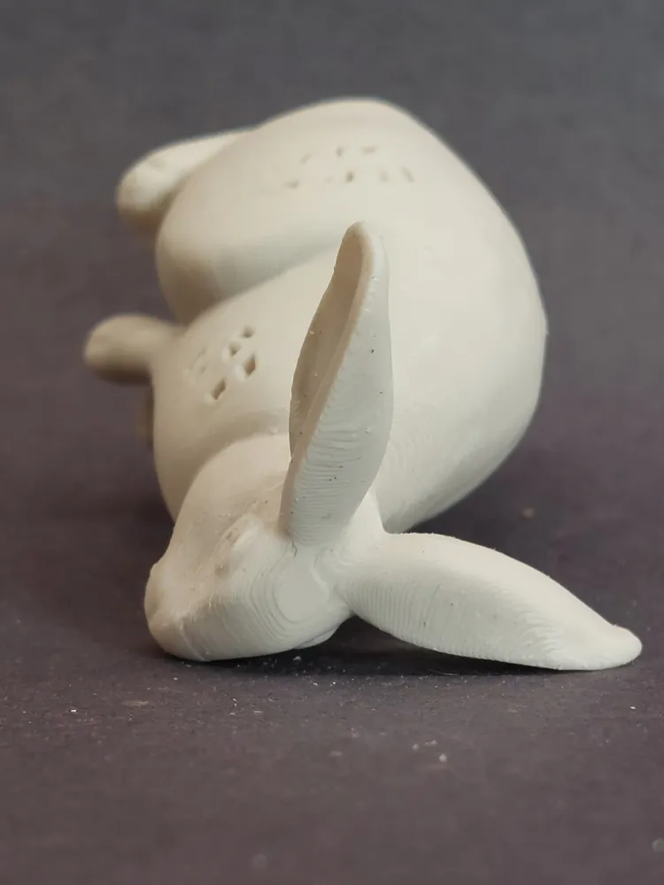 Miniature Bronze Rabbit Sculpture - Free 3D Print Model - MakerWorld