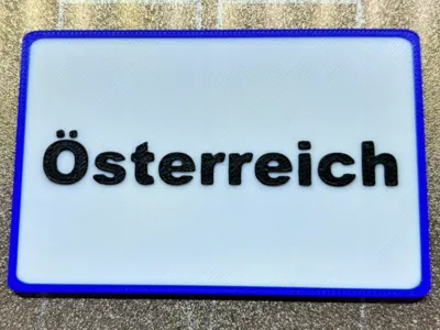 Austrian Town Sign