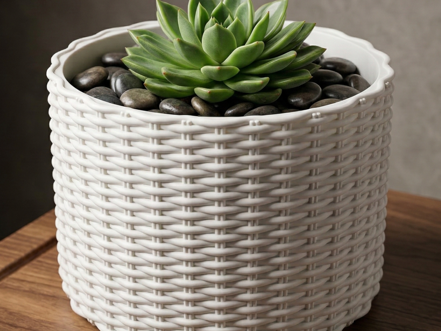 Pot moderne style tressé