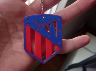 Llavero Atlético de Madrid – Diseño minimalista 3D