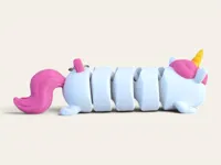 Sausage Flexi Unicorn with Keychain Hole