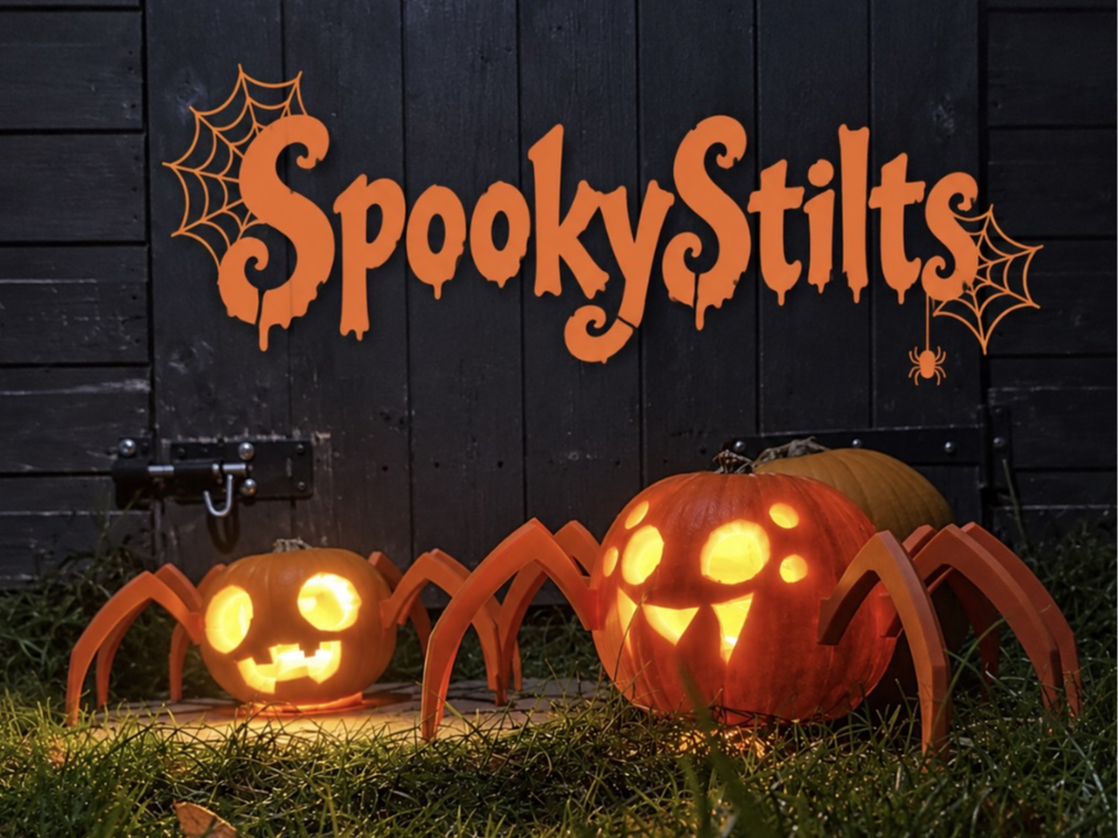 Spooky Stilts – 3D Printed Pumpkin Spider Legs - 1