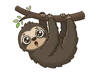 Surprised Sloth