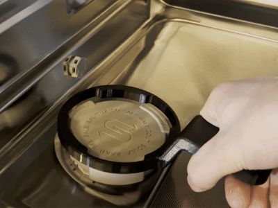 Dishwasher salt compartment opener