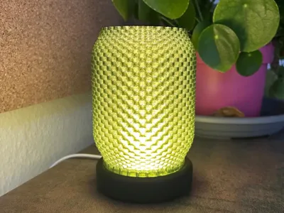 Basket-textured lamp for LED-Kit 001