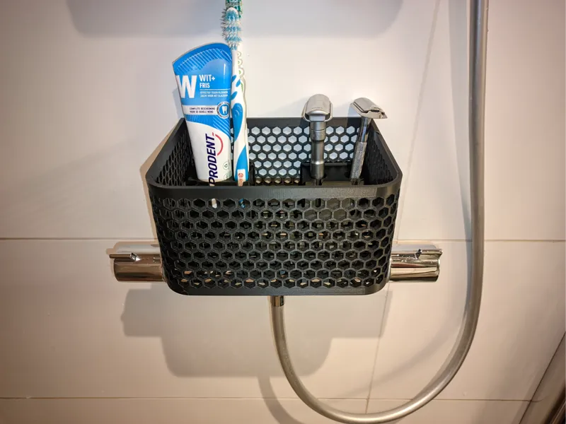Shower tray for thermostatic faucet