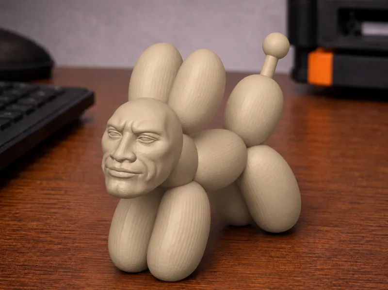 Rock Balloon Dog – Stone Pop Sculpture