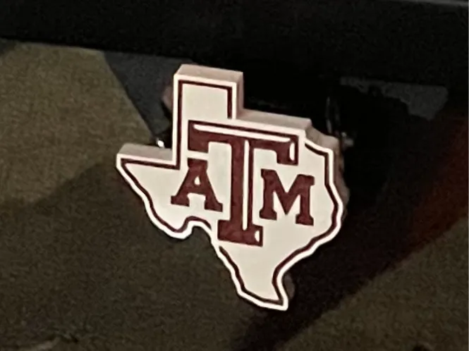 A&M trailer receiver hitch cover Aggies