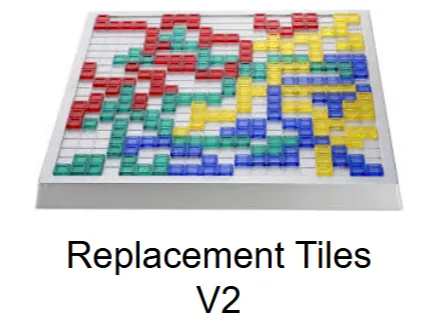 Blokus Tiles V2 Green 1x1 And Blue 1x2