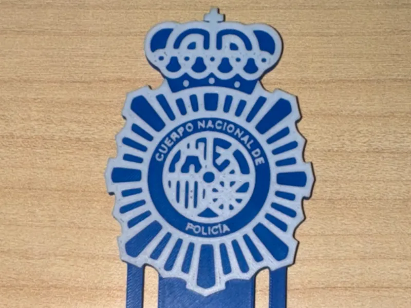 Marcapáginas Policía Nacional CNP