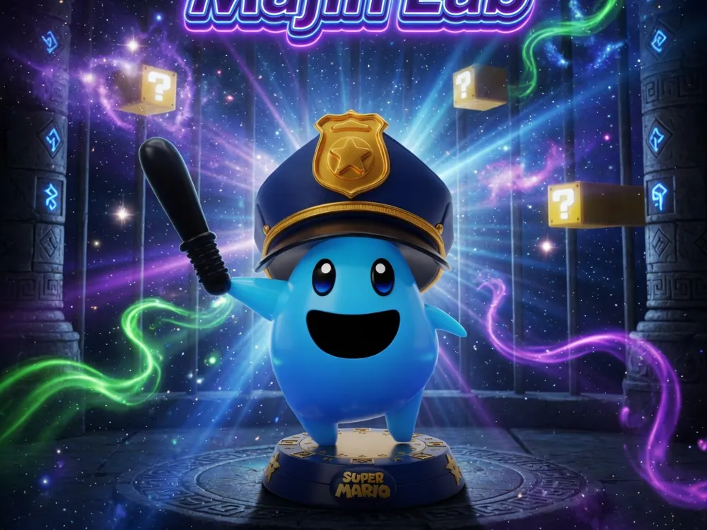Mario Pollce Super Mario Police Lumas 2 Part Print - Free 3D Print Model - MakerWorld