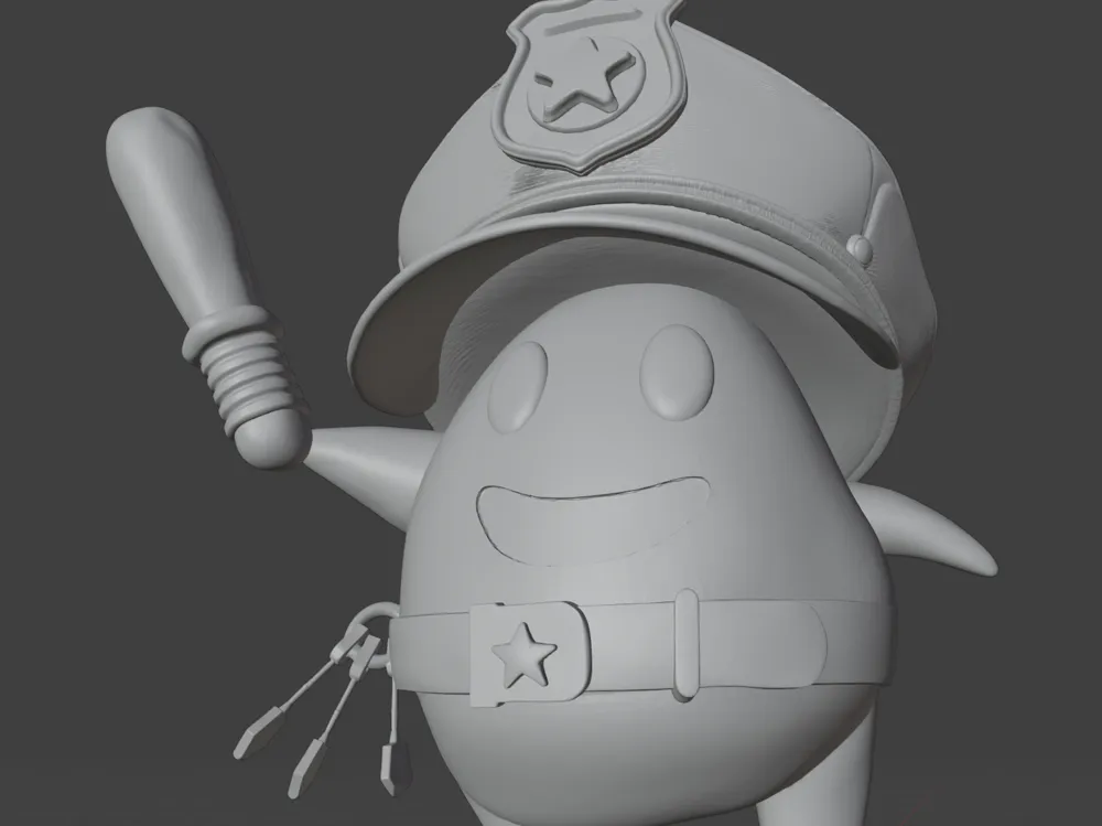 Mario Pollce Super Mario Police Lumas 2 Part Print - Free 3D Print Model - MakerWorld