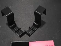 Petg, 20% gyroid, 3 wall loops for hooks; 10% gyroid case