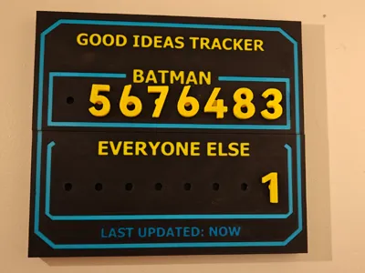 Brick Batman : Good ideas tracker