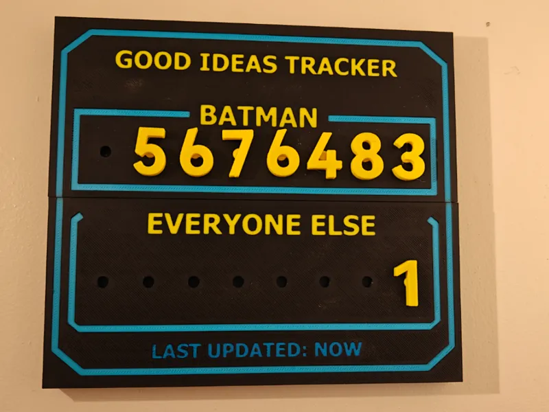 Brick Batman : Good ideas tracker