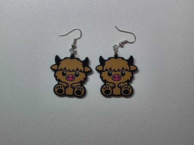 Highland Cow Earrings