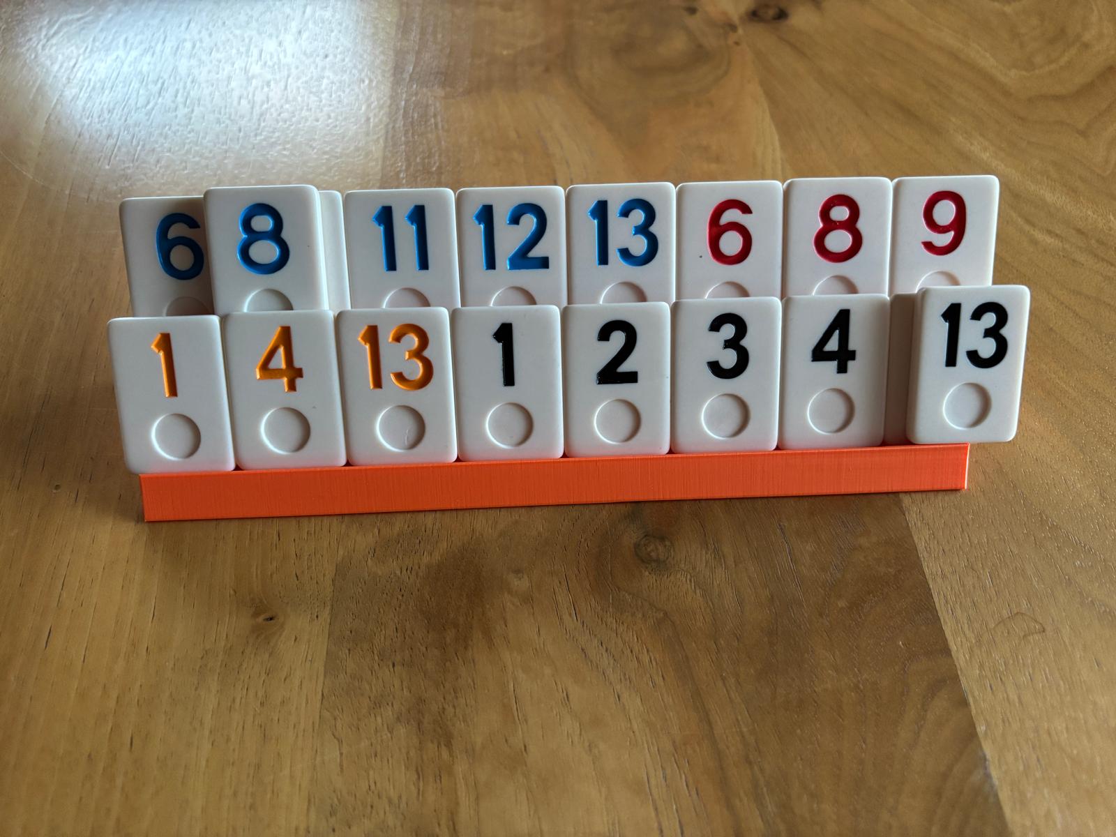 Miniatura 2 do modelo 3D Rummikub Tile Rack,  thin & Stackable