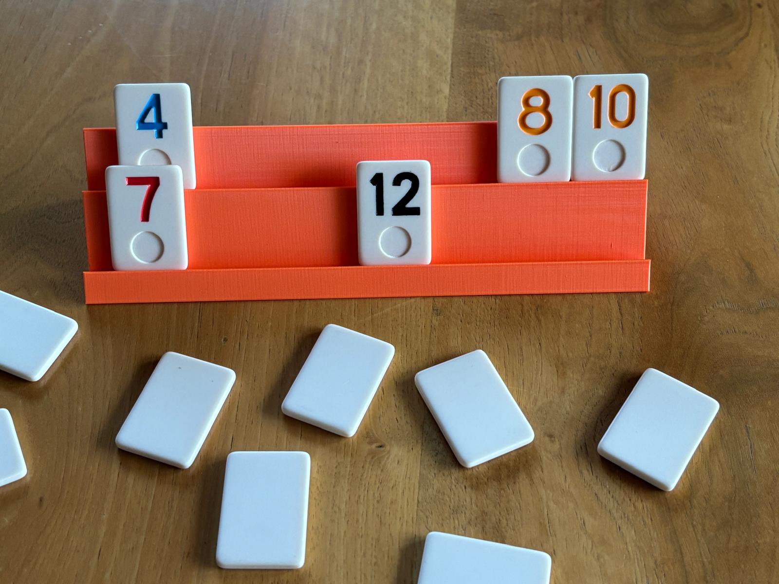 Miniatura 3 do modelo 3D Rummikub Tile Rack,  thin & Stackable