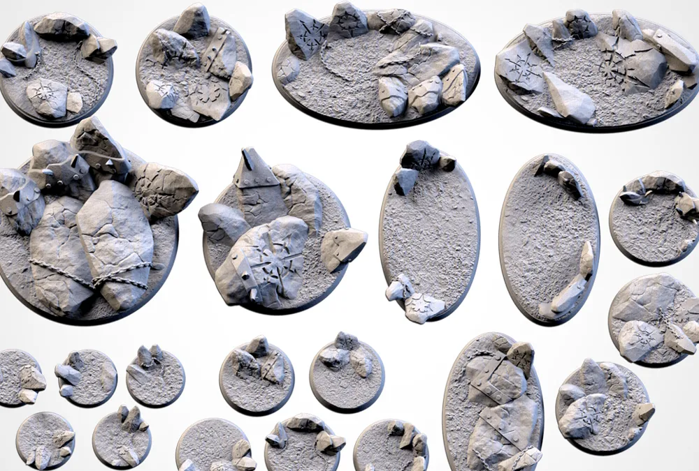 Chaos Hell Bases – 25mm to 100mm - Free 3D Print Model - MakerWorld