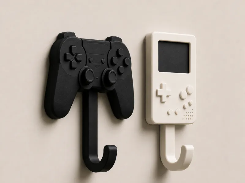 Retro Gaming Wall Hook Set | STL