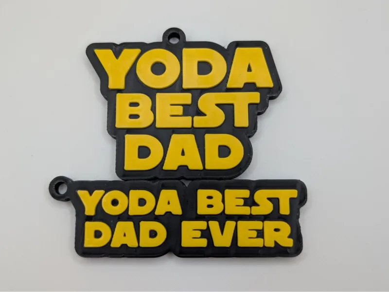 Yoda Best Dad & Yoda Best Dad Ever Keychains