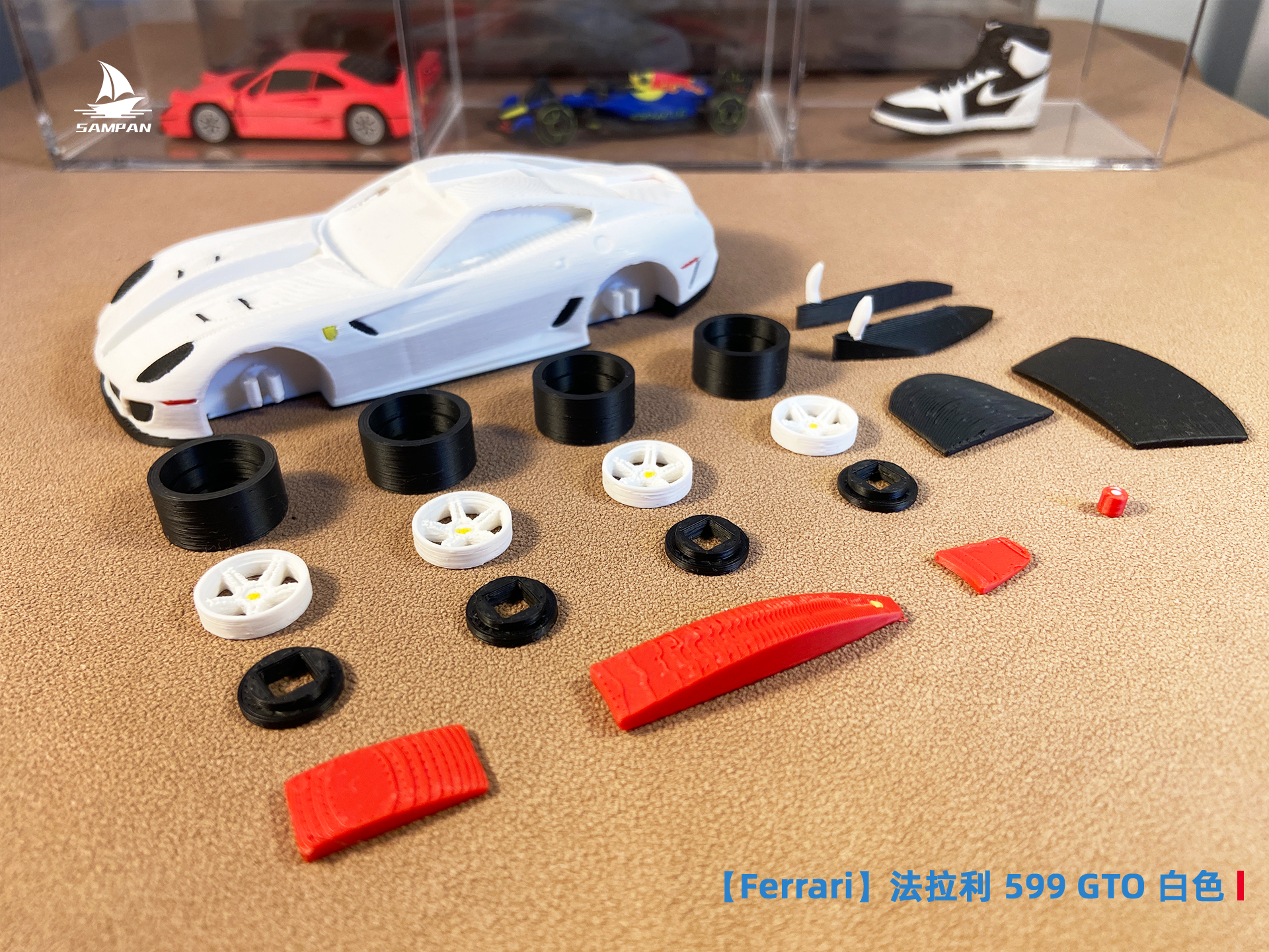 Ferrari] Ferrari 599 GTO White 1/43 Scale Multi-part Version by