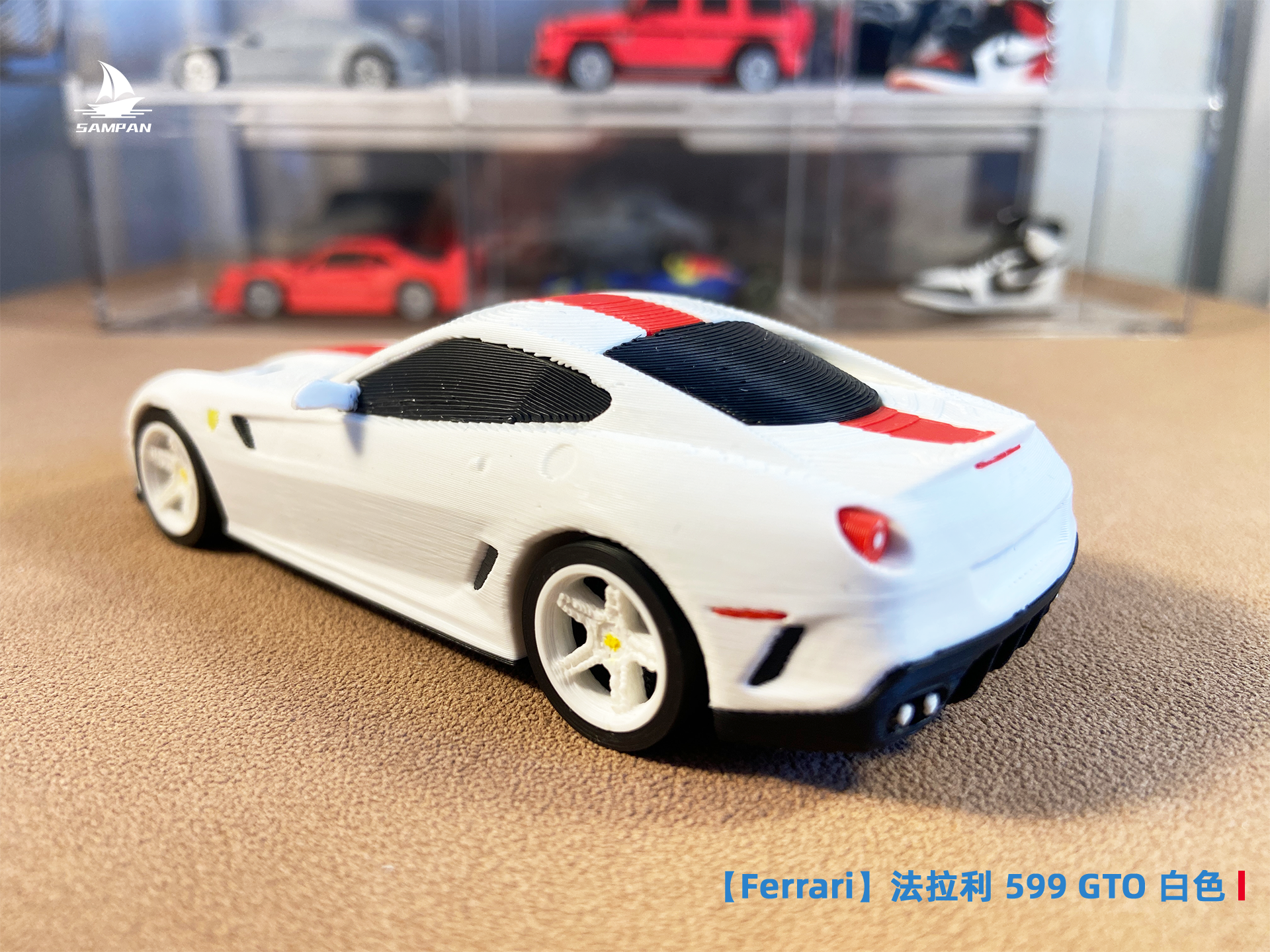 レジン製 1/64 599GTO 白 Ferrari] Ferrari 599 GTO White 1/43 Scale Multi-part Version