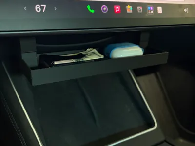 Tesla Under Screen Storage