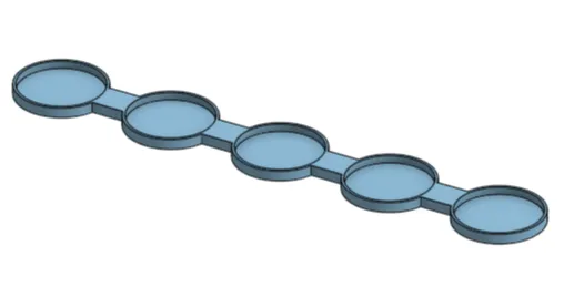 32mm Movement Tray x 5 Straight