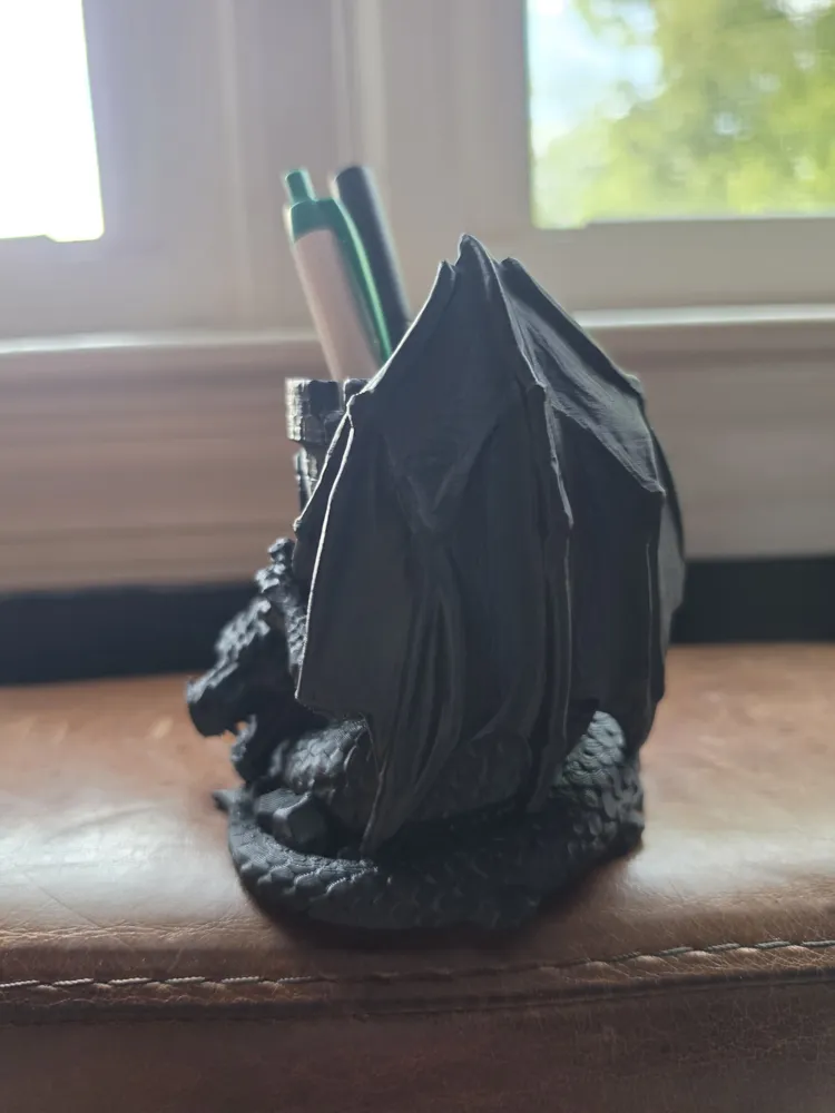 Dragon Keep Pen Fortress Pen Holder - Free 3D Print Model - MakerWorld