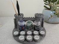 Palette de peinture pour figurines en forme de château — photo 2
