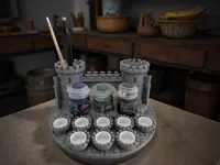 Palette de peinture pour figurines en forme de château — photo 1