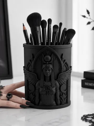 Organizador: Goth Egyptian Isis Ankh Brush & Pen Organizer — vista de referencia 2