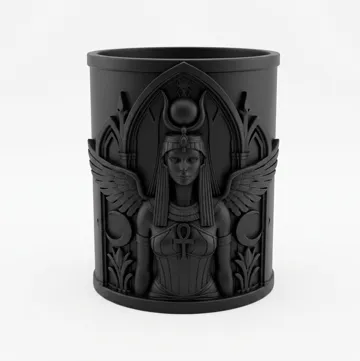 Organizador: Goth Egyptian Isis Ankh Brush & Pen Organizer — vista de referencia 4