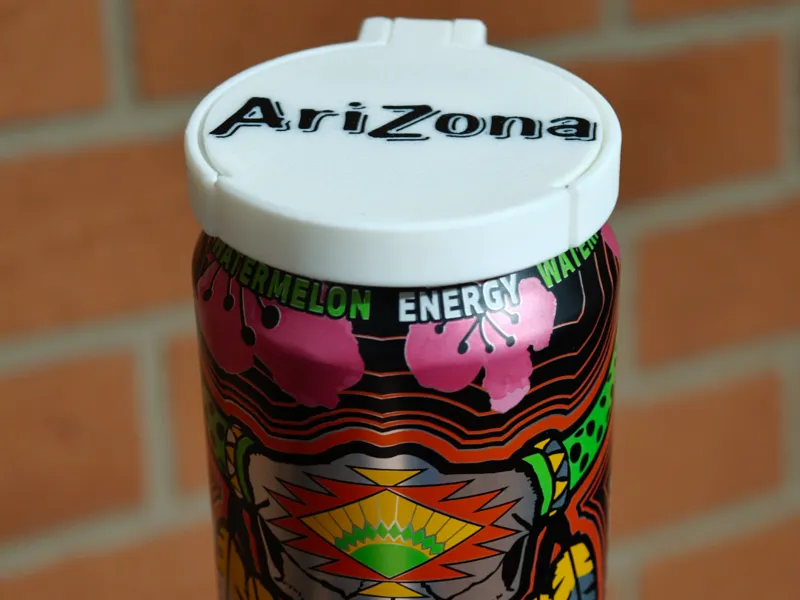 Arizona can lid print in Place