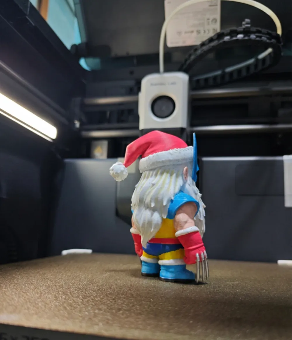 Santa Wolverine - Free 3D Print Model - MakerWorld