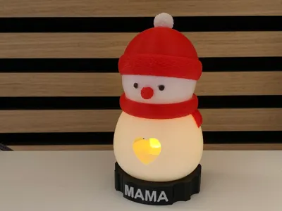 Snowman LED Tealight – Cozy Winter Decoration