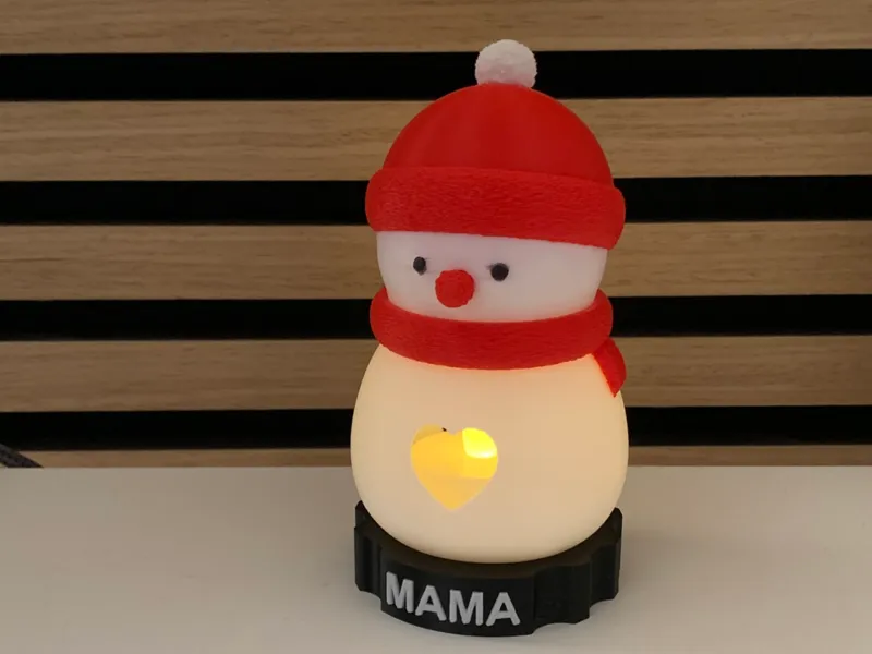 Snowman LED Tealight – Cozy Winter Decoration
