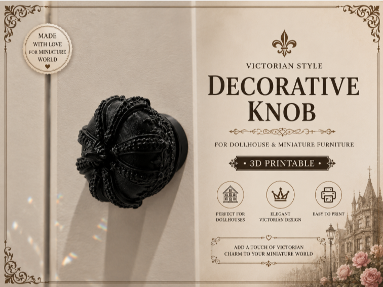 Victorian Royal Crown Knob|Gothic Cabinet Hardware