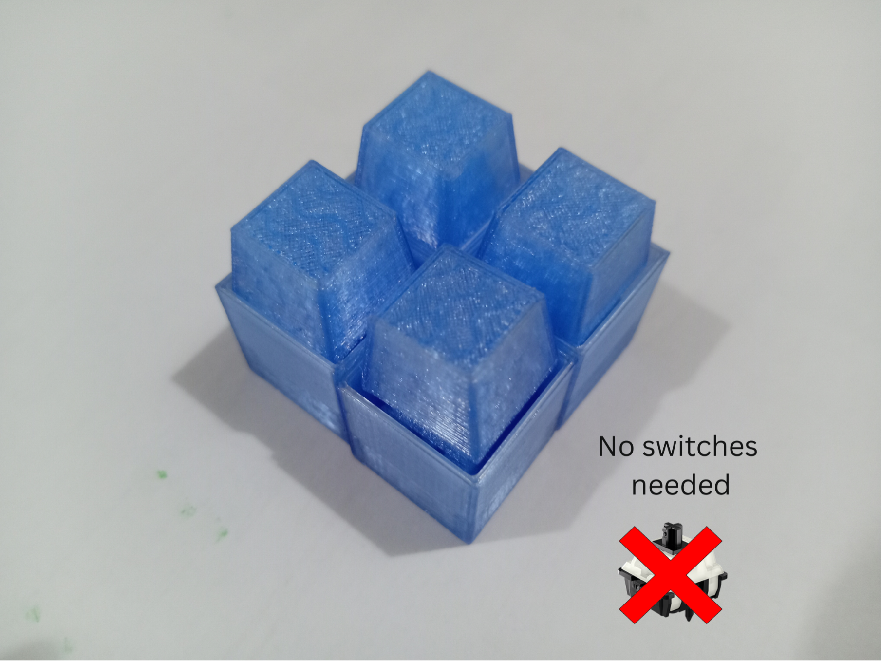 2x2 square keyboard clicker