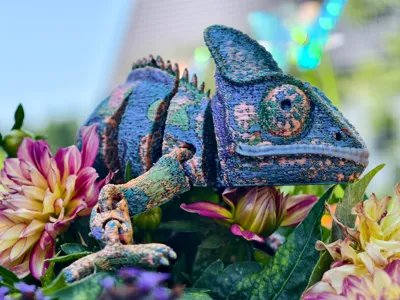 Realistic Articulated Chameleon 