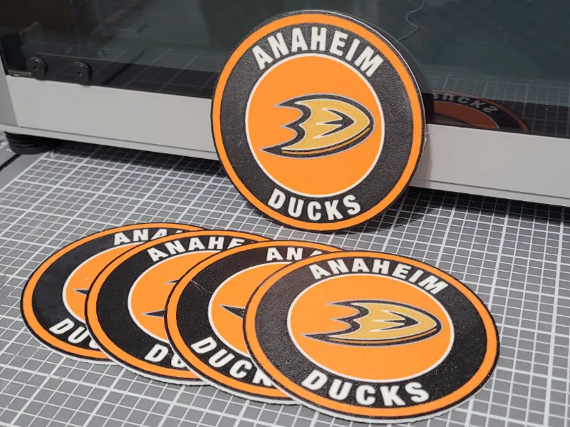 Anaheim Ducks Circle Logo Coaster