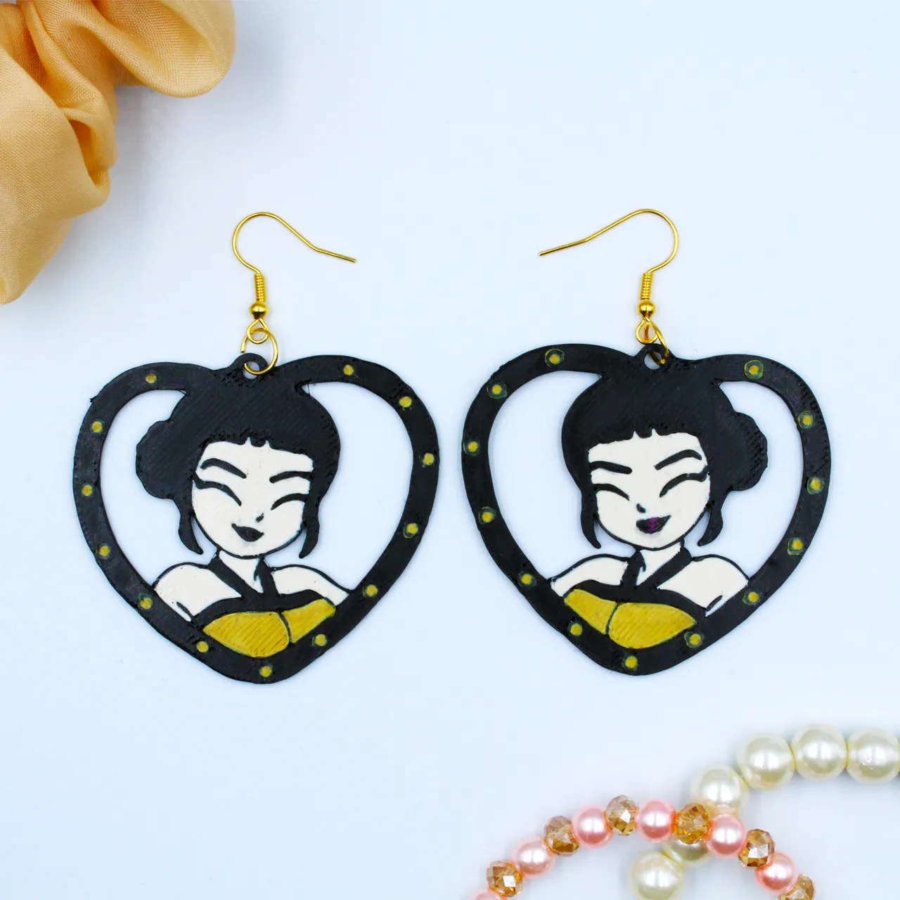 Kpop Demon Hunters Huntrix Zoey Earring Keychain view 2