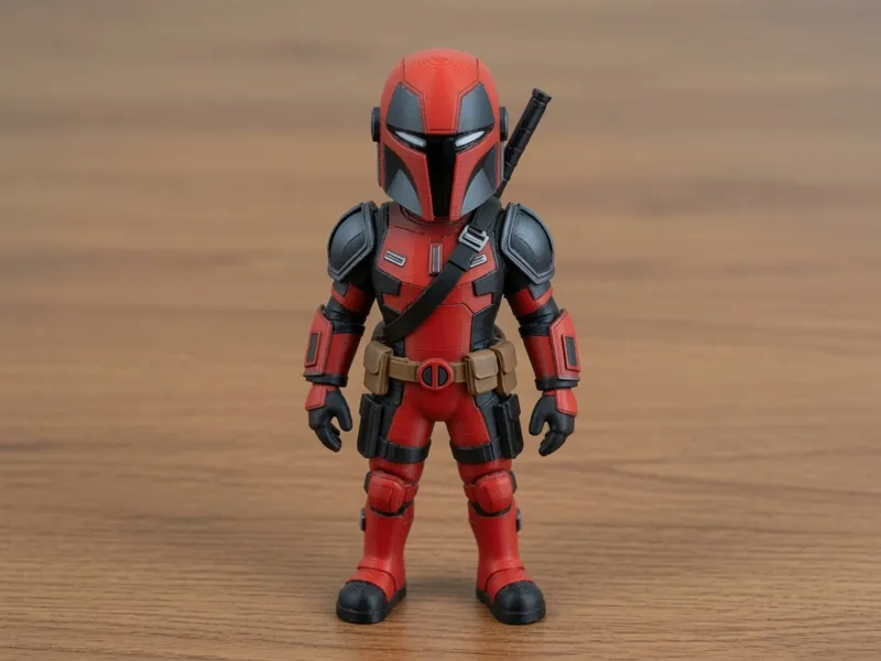 Mandalorian × Deadpool Figure | Star Wars Marvel