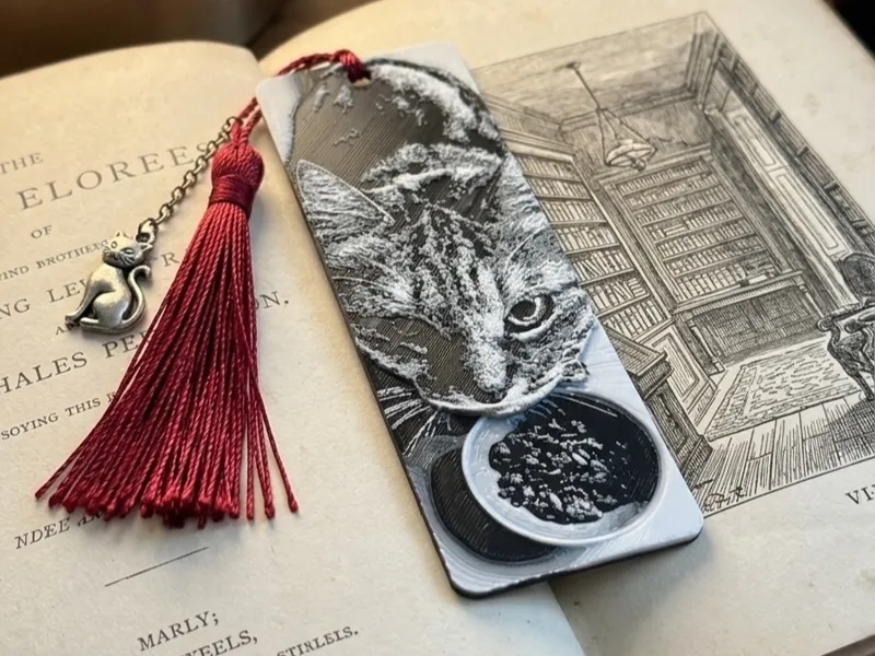 Angry Cat Bookmark 