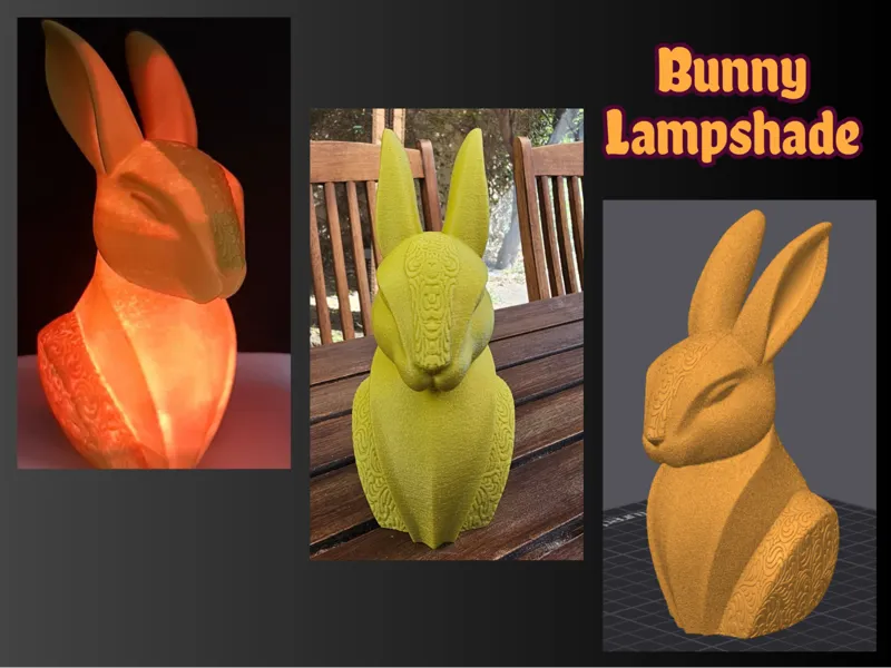Elegant bunny lampshade
