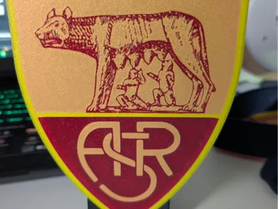 AS Roma Lamp with the new 2025 logo