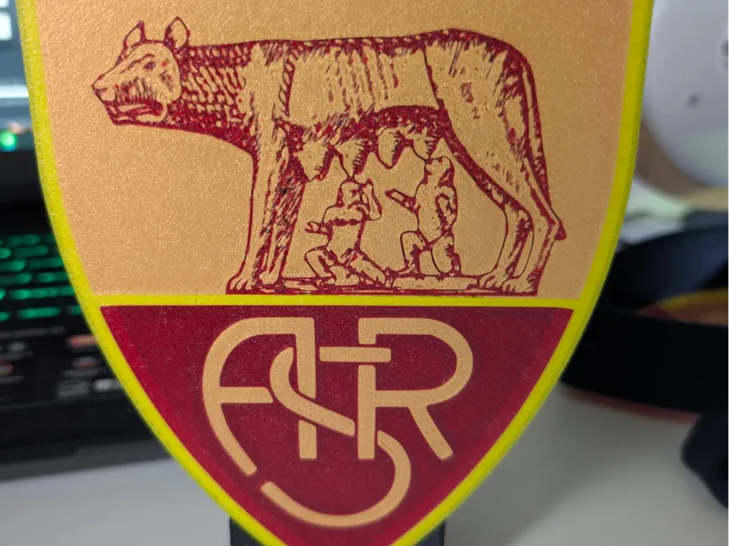 Lampada AS ROMA con il nuovo logo del 2025