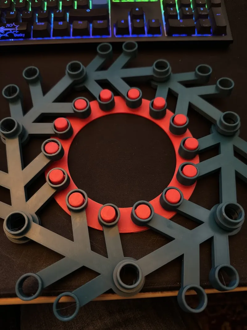 LEGO-Style Wreath Alignment Jig